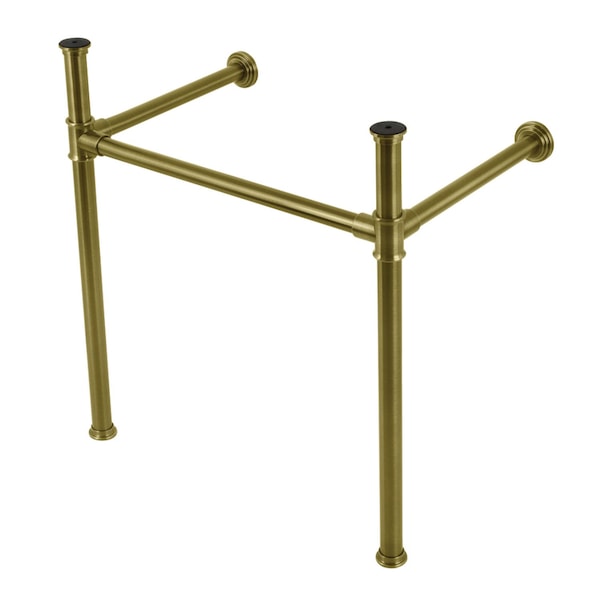 Stainless Steel Console Sink Legs, Antique Brass